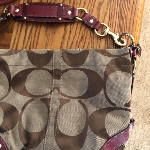 Coach Purse, Dark Purple color - Picture 2 of 8